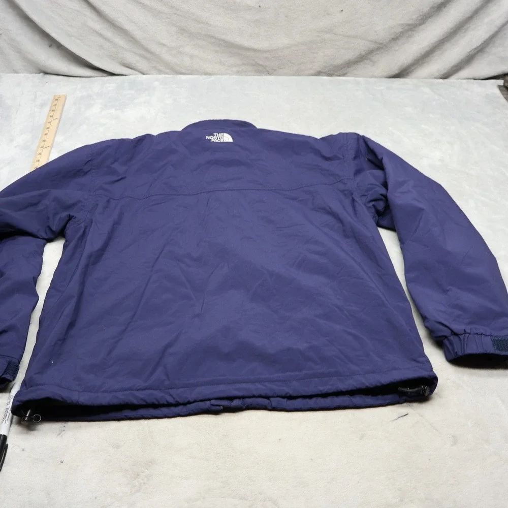 North Face Jacket Men Large Blue Insulated Fleece Lined Wind Rain Outdoor Hiking